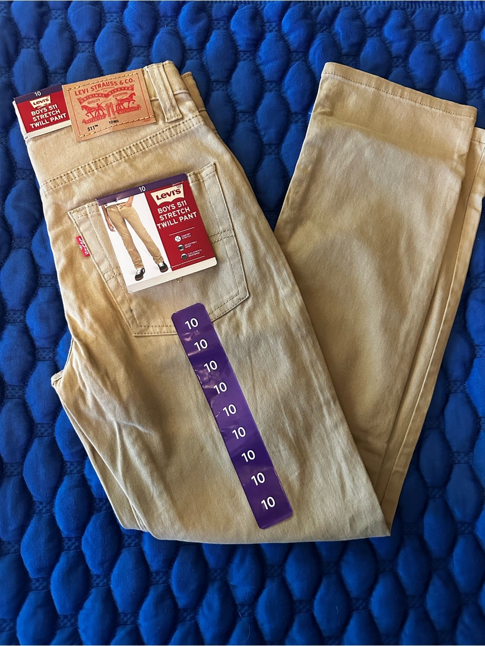 Levi's Boys' 511 Stretch Twill Pant - Khaki